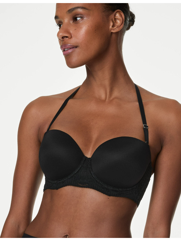 Marks & Spencer Čierna dámska podprsenka s kosticami Marks & Spencer