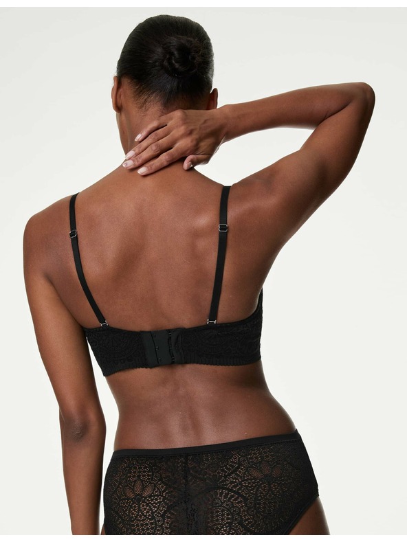 Marks & Spencer Čierna dámska podprsenka s kosticami Marks & Spencer