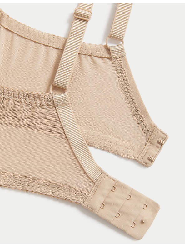 Marks & Spencer Béžová dámska čipkovaná podprsenka Marks & Spencer