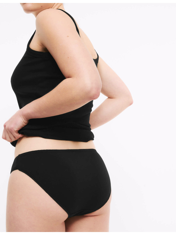 Marks & Spencer Čierne bavlnené nohavičky Marks & Spencer s Lycrou®, 5 balení