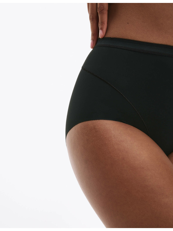 Marks & Spencer Ľahko sťahovacie nohavičky s vysokým pásom bez viditeľného lemu, 2 ks v balení Marks & Spencer čierne
