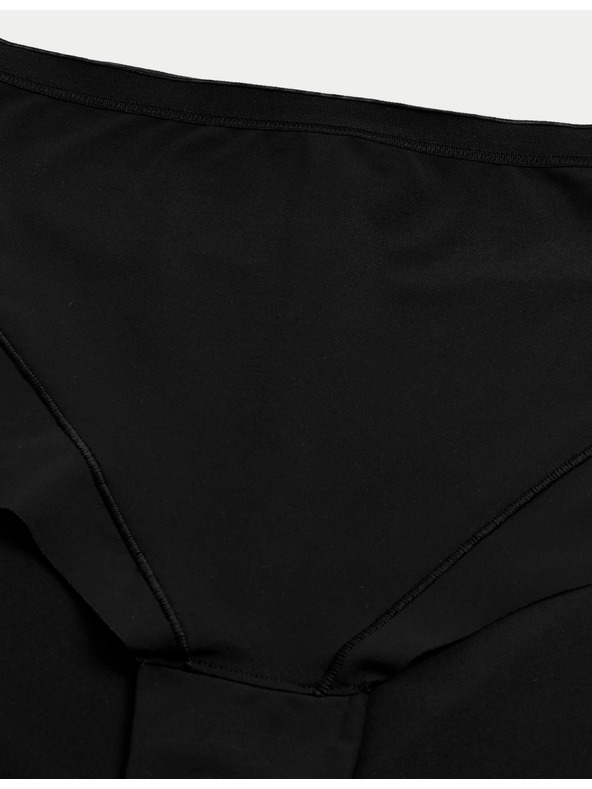 Marks & Spencer Ľahko sťahovacie nohavičky s vysokým pásom bez viditeľného lemu, 2 ks v balení Marks & Spencer čierne
