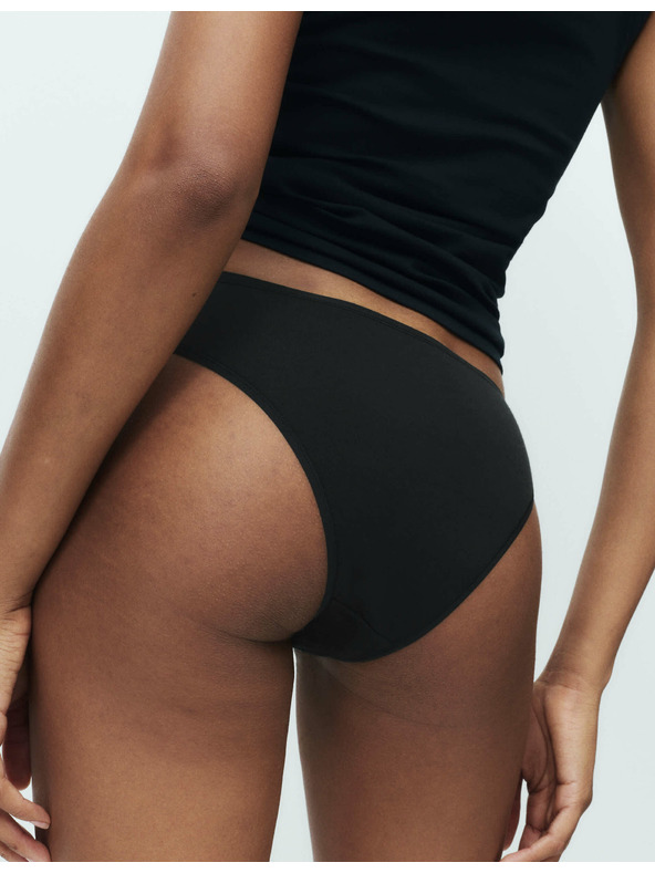 Marks & Spencer Brazílske modalové nohavičky, bez viditeľného lemu, 5 ks v balení Marks & Spencer čierna