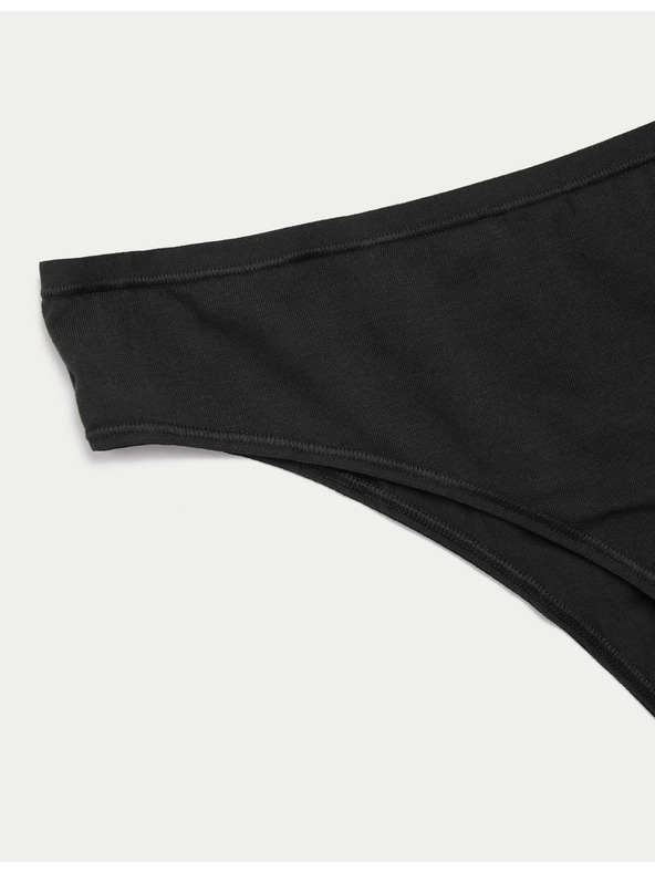 Marks & Spencer Brazílske modalové nohavičky, bez viditeľného lemu, 5 ks v balení Marks & Spencer čierna