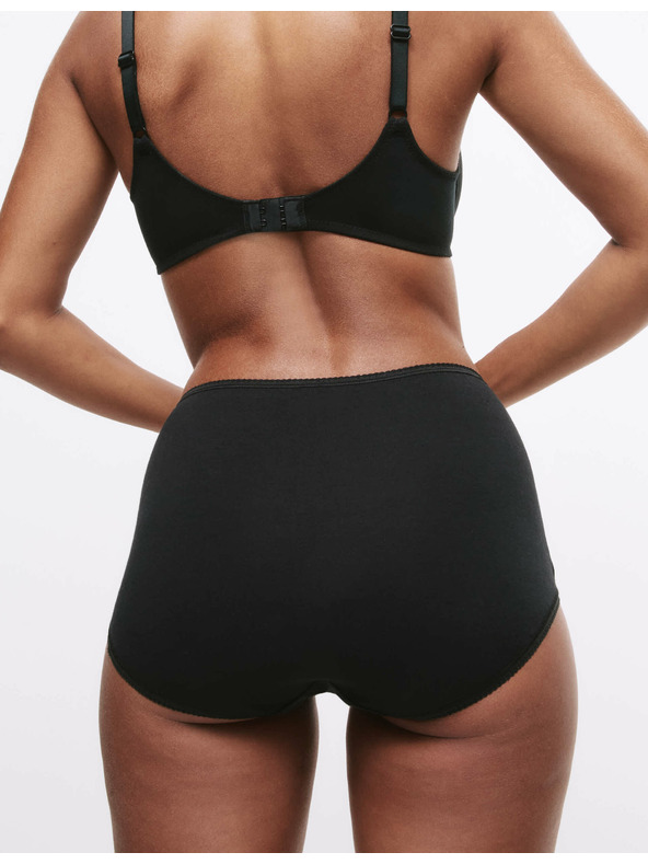 Marks & Spencer Bavlnené nohavičky do pása s Lycrou®, 5 ks v balení Marks & Spencer čierne