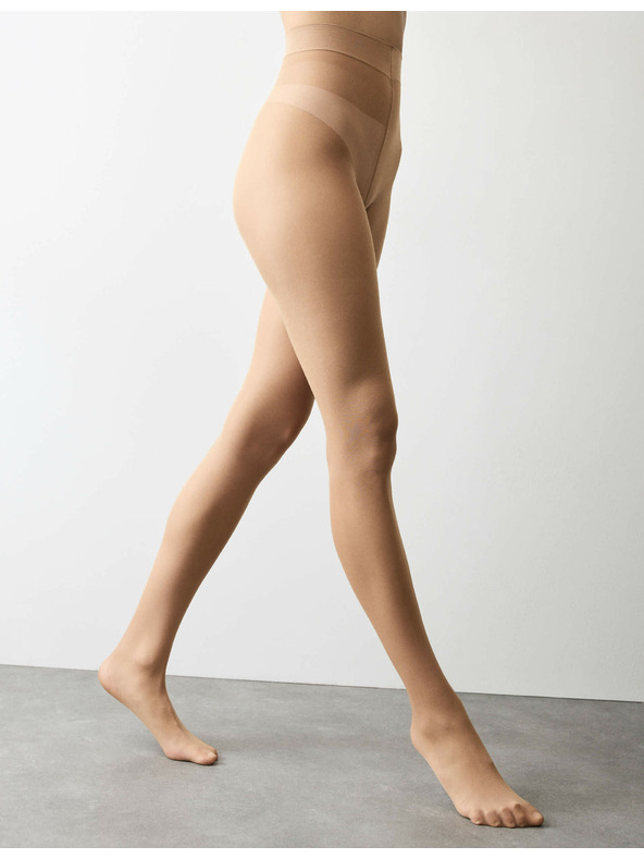 Marks & Spencer Béžové dámske pančuchové nohavice 15 DEN odolné voči záderom, 3 páry v balení Marks & Spencer