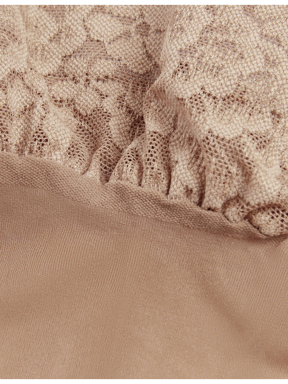 Marks & Spencer Súprava dvoch párov dámskych matných samodržiacich pančúch Marks & Spencer v telovej farbe 10 DEN