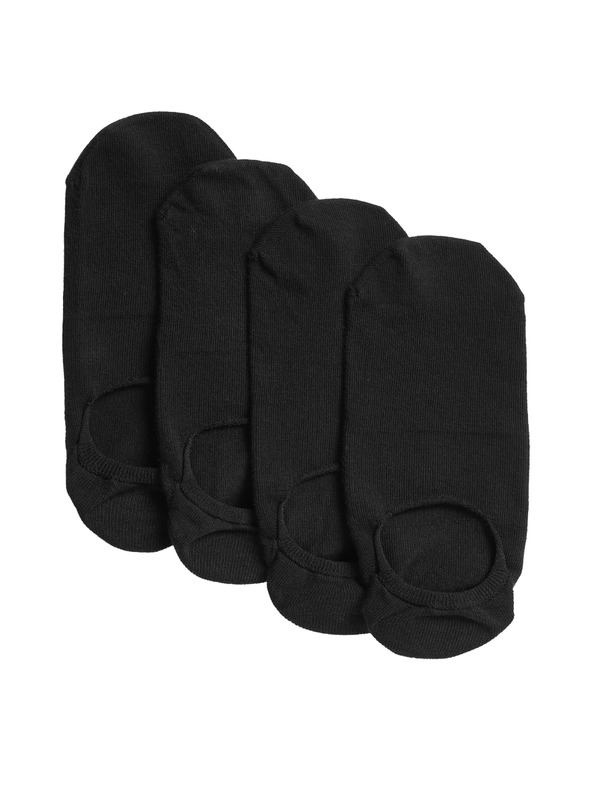 Marks & Spencer Súprava štyroch párov čiernych dámskych nízkych ponožiek Marks & Spencer Trainer liner