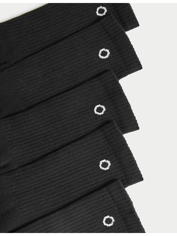 Marks & Spencer Súprava piatich párov dámskych ponožiek čiernej farby Marks & Spencer