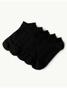 Marks & Spencer Súprava piatich párov dámskych ponožiek v čiernej farbe Marks & Spencer