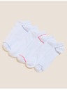 Marks & Spencer Súprava piatich párov bielych dámskych ponožiek Marks & Spencer