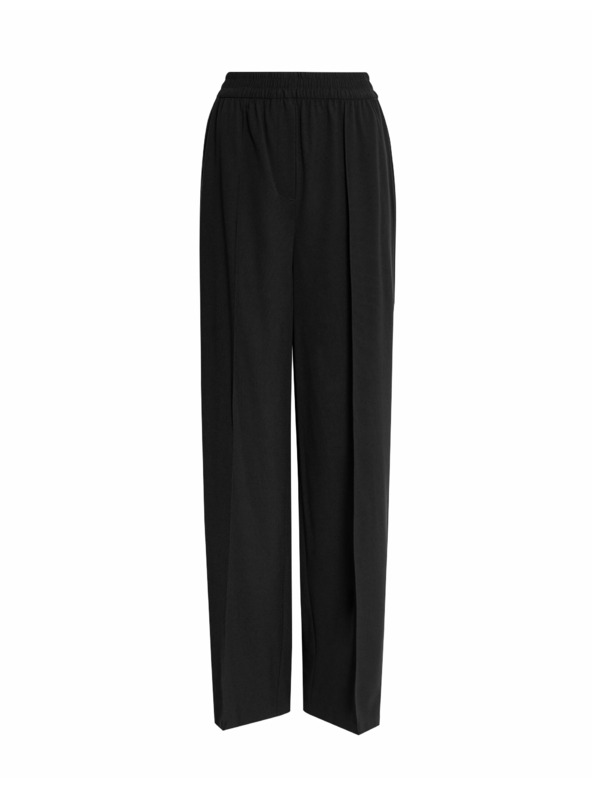 Marks & Spencer Čierne dámske nohavice so širokými nohavicami Marks & Spencer