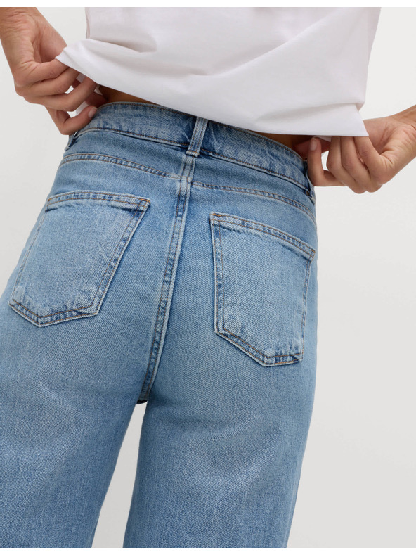 Marks & Spencer Svetlomodré dámske džínsy so širokým pásom Marks & Spencer