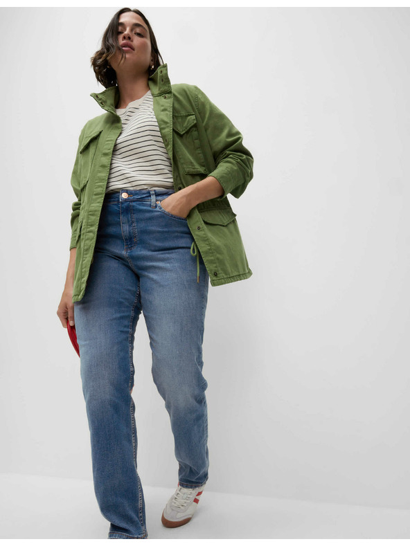 Marks & Spencer Modré dámske džínsy rovného strihu Marks & Spencer