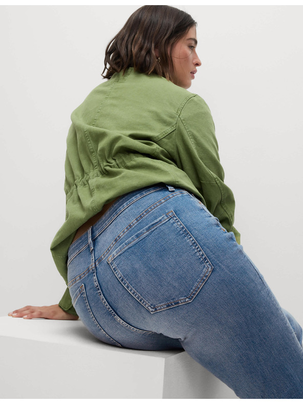 Marks & Spencer Modré dámske džínsy rovného strihu Marks & Spencer