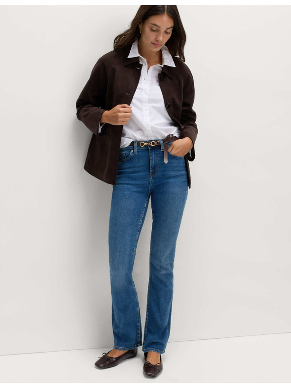 Marks & Spencer Dámske modré rozšírené džínsy Marks & Spencer