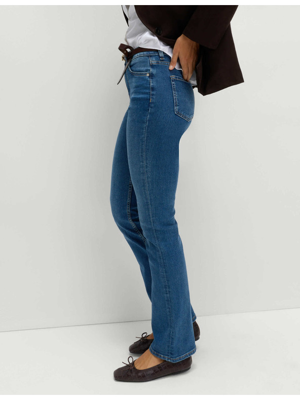 Marks & Spencer Dámske modré rozšírené džínsy Marks & Spencer