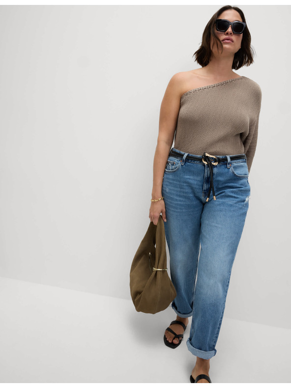 Marks & Spencer Modré dámske džínsy typu boyfriend Marks & Spencer