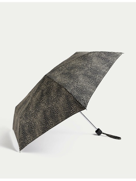 Marks & Spencer Marks & Spencer Polka Dot Solid Umbrella Black