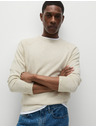 Marks & Spencer Sveter s výstrihom z čistej bavlny Marks & Spencer off-white