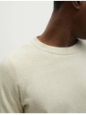 Marks & Spencer Sveter s výstrihom z čistej bavlny Marks & Spencer off-white