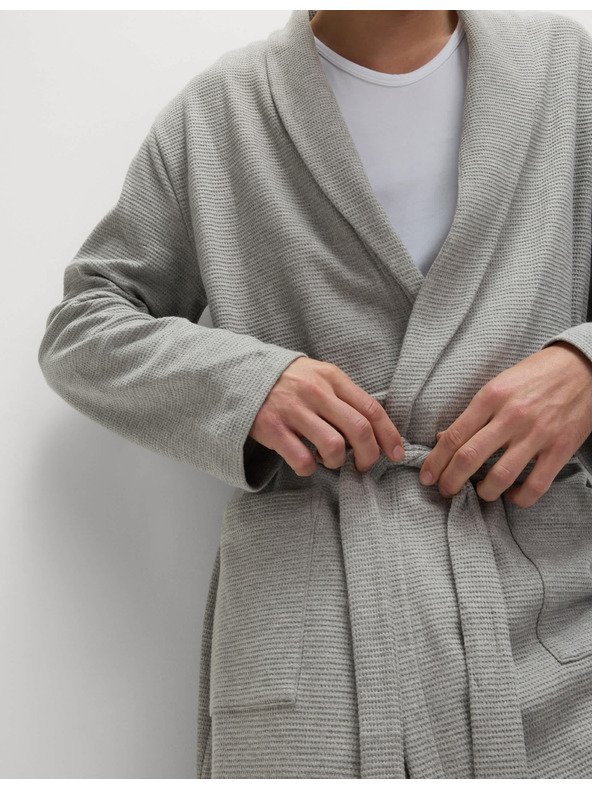 Marks & Spencer Šedý pánsky ľahký župan Marks & Spencer