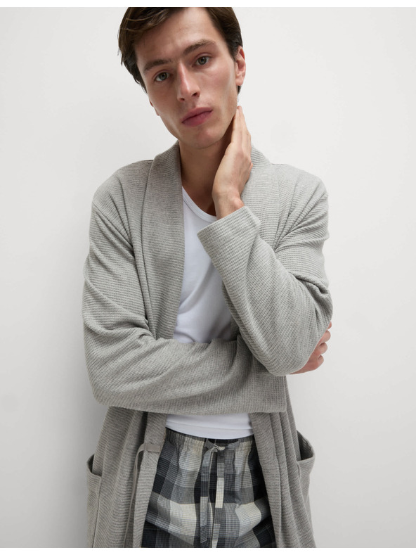 Marks & Spencer Šedý pánsky ľahký župan Marks & Spencer