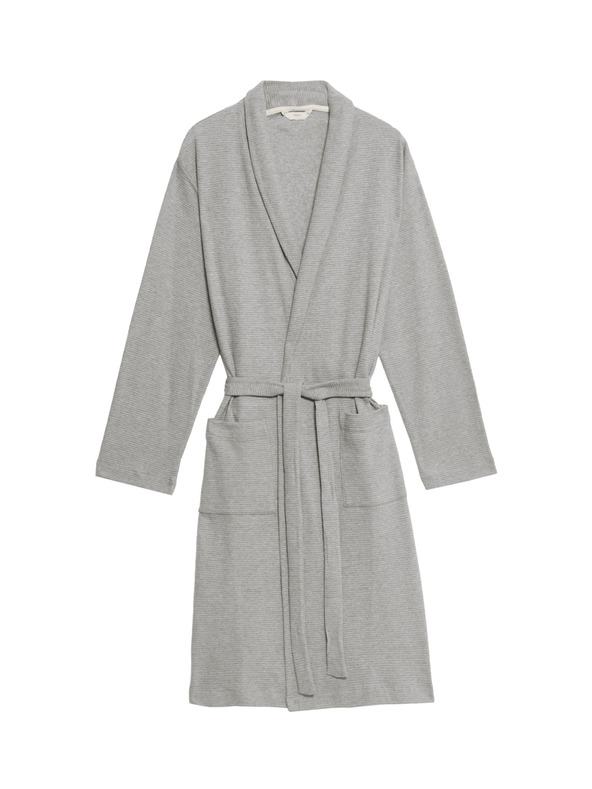 Marks & Spencer Šedý pánsky ľahký župan Marks & Spencer