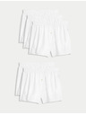 Marks & Spencer Pánska súprava piatich bielych šortiek Marks & Spencer