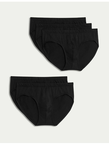 Marks & Spencer Súprava piatich pánskych slipov v čiernej farbe Marks & Spencer