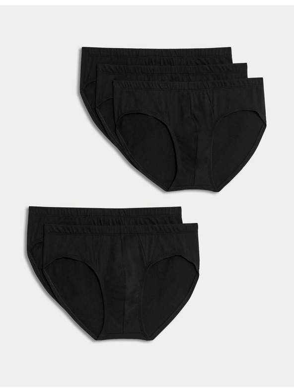 Marks & Spencer Súprava piatich pánskych slipov v čiernej farbe Marks & Spencer