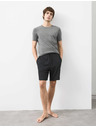Marks & Spencer Pánske čierne pyžamové šortky Marks & Spencer Supima®