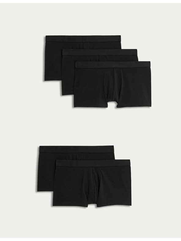 Marks & Spencer Súprava piatich pánskych boxeriek Marks & Spencer čierna