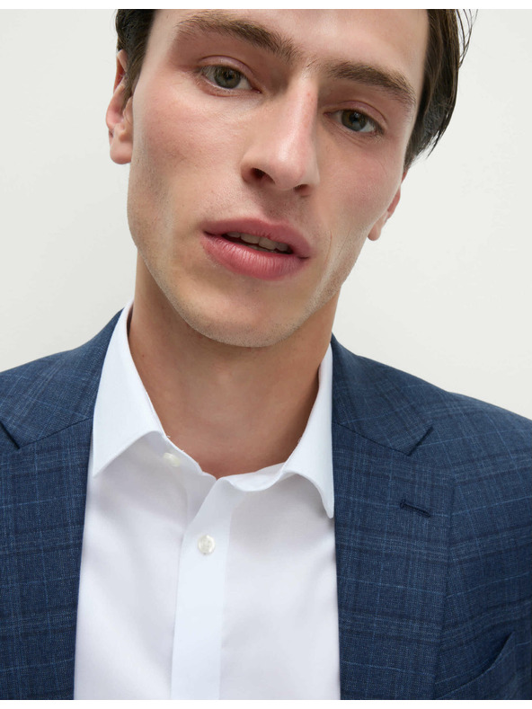 Marks & Spencer Texturovaná košeľa regular fit z čistej bavlny s nežehlivou úpravou Marks & Spencer biela