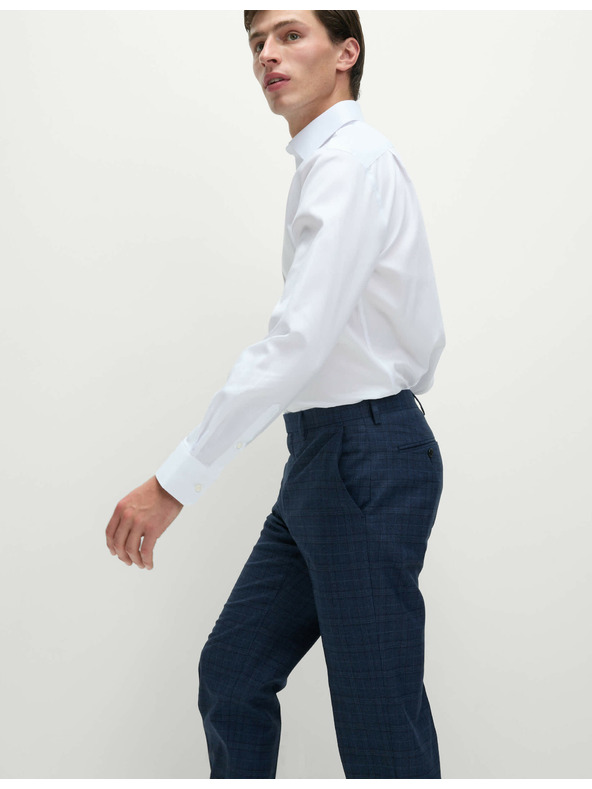 Marks & Spencer Texturovaná košeľa regular fit z čistej bavlny s nežehlivou úpravou Marks & Spencer biela