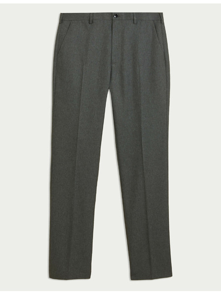 Marks & Spencer Hladké nohavice Marks & Spencer pre veľkých a vysokých, regular fit sivé