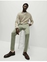 Marks & Spencer Elastické chino nohavice slim fit Marks & Spencer zelená
