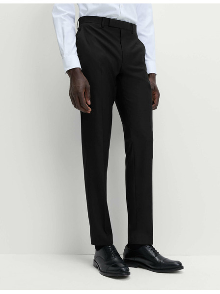 Marks & Spencer Čierne pánske spoločenské nohavice Marks & Spencer