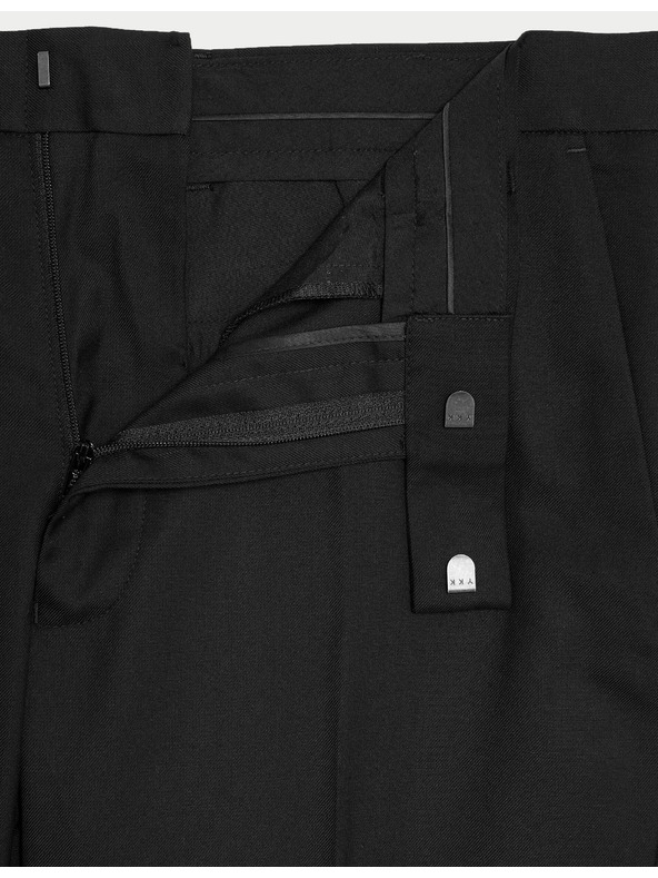 Marks & Spencer Čierne pánske spoločenské nohavice Marks & Spencer