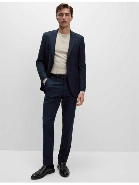 Marks & Spencer Tmavomodré pánske spoločenské nohavice Marks & Spencer