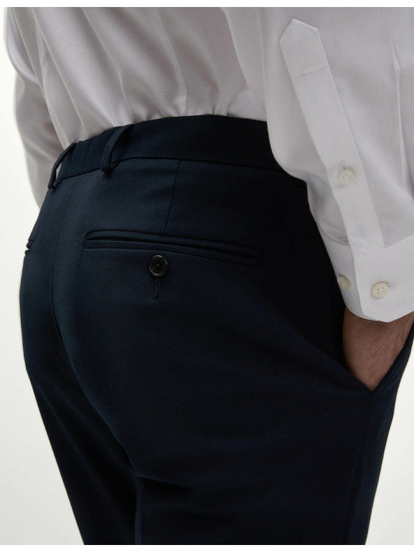 Marks & Spencer Tmavomodré pánske spoločenské nohavice Marks & Spencer