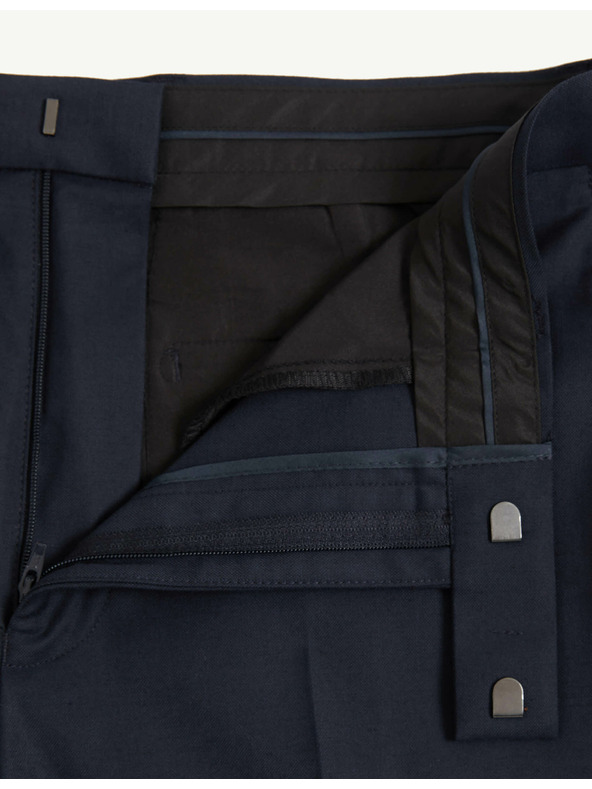 Marks & Spencer Tmavomodré pánske spoločenské nohavice Marks & Spencer