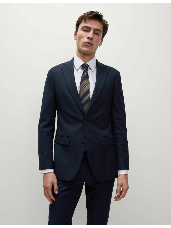 Marks & Spencer Tmavomodré pánske sako Marks & Spencer