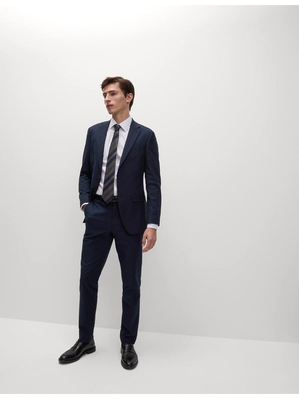 Marks & Spencer Tmavomodré pánske sako Marks & Spencer