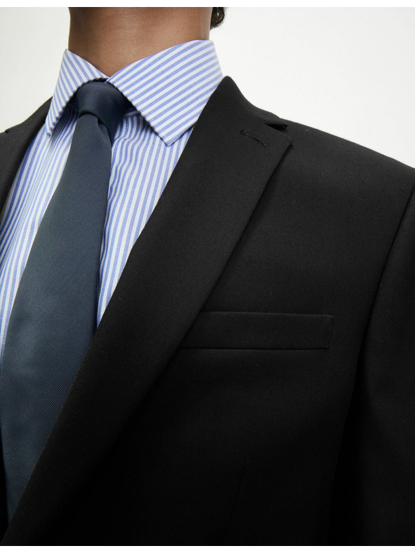 Marks & Spencer Čierne pánske elastické sako Marks & Spencer