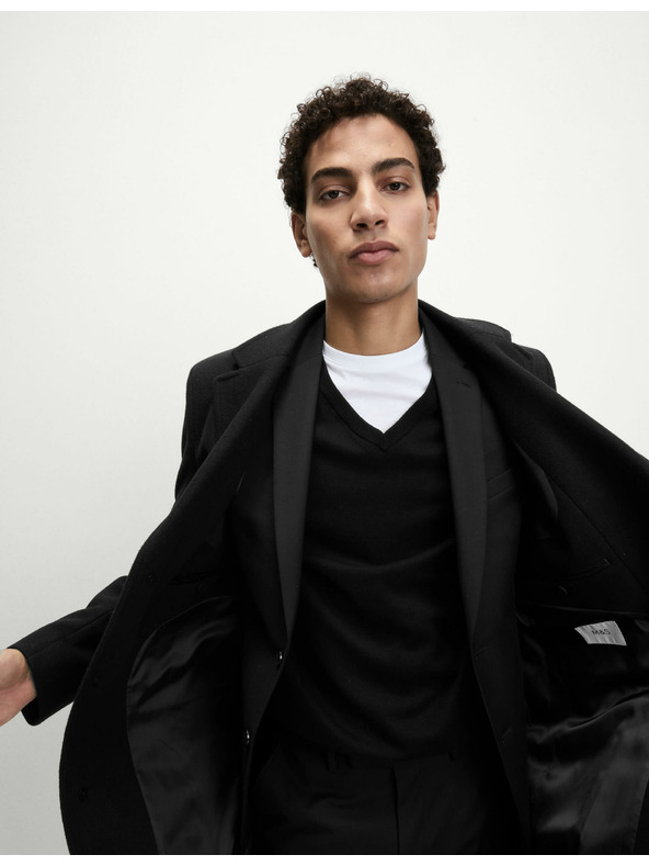 Marks & Spencer Čierne pánske elastické sako Marks & Spencer