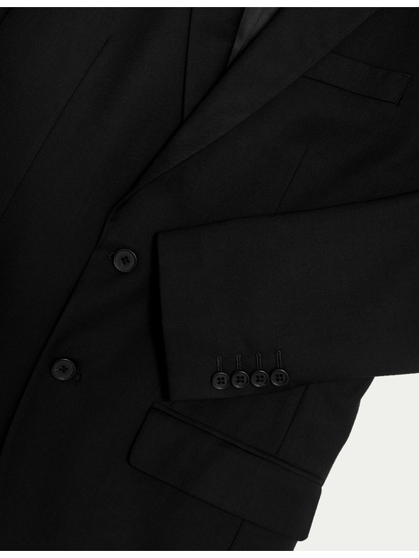 Marks & Spencer Čierne pánske sako úzkeho strihu Marks & Spencer