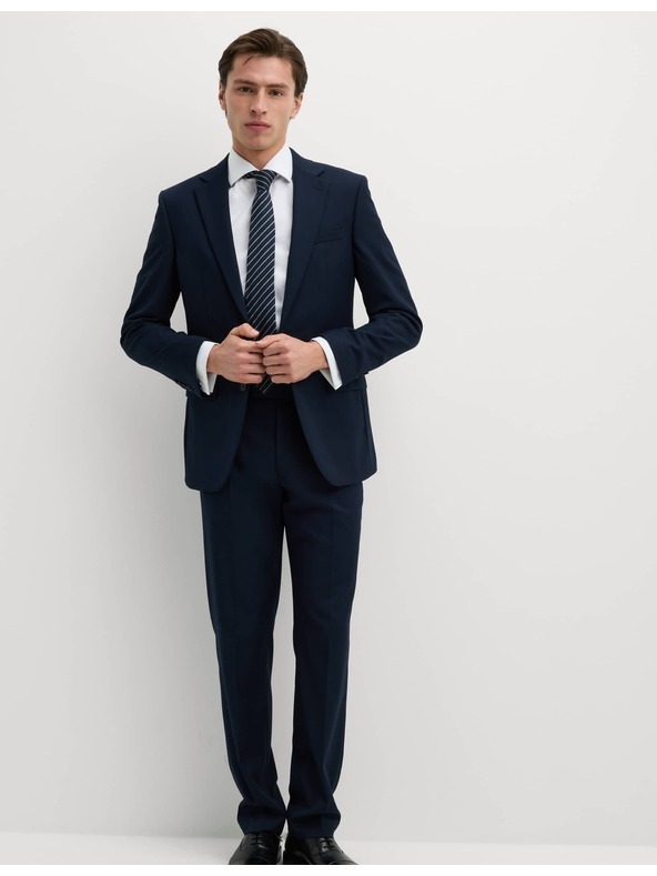 Marks & Spencer Tmavomodré pánske sako Marks & Spencer