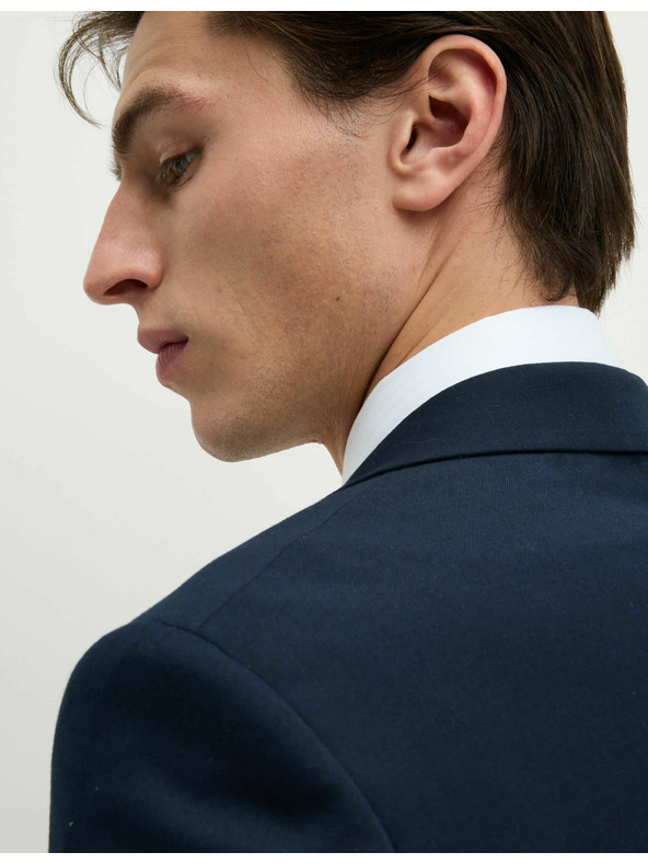 Marks & Spencer Tmavomodré pánske sako Marks & Spencer