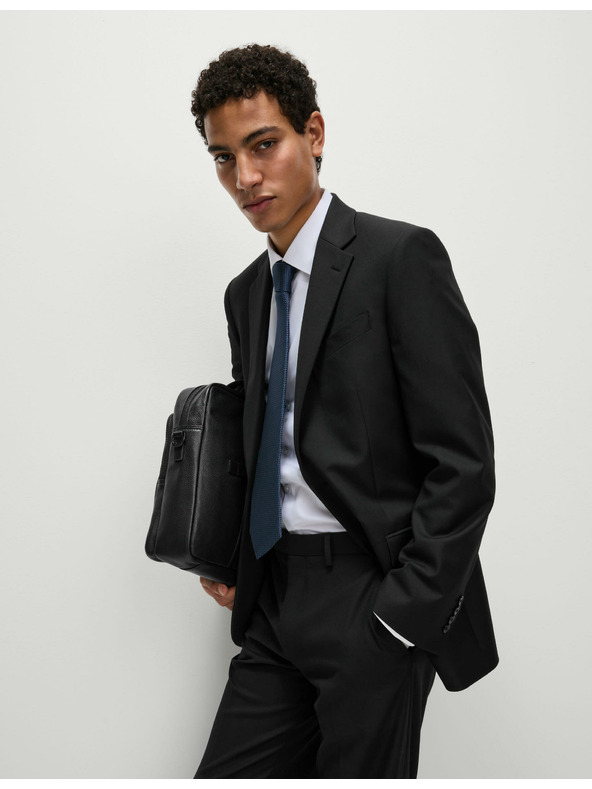 Marks & Spencer Čierne pánske sako Marks & Spencer